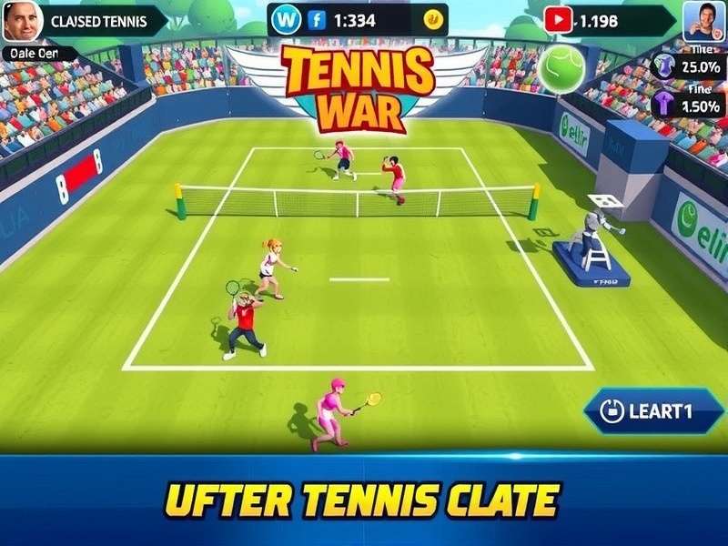 Clash Tennis Elite War Gameplay Screenshot